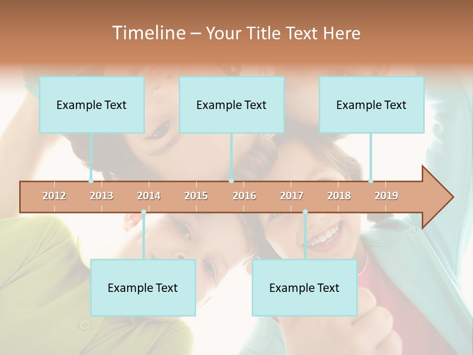 A Group Of Young Children Giving Thumbs Up PowerPoint Template