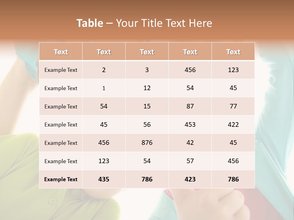 A Group Of Young Children Giving Thumbs Up PowerPoint Template