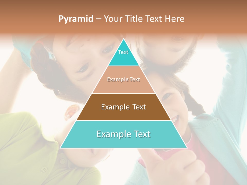 A Group Of Young Children Giving Thumbs Up PowerPoint Template