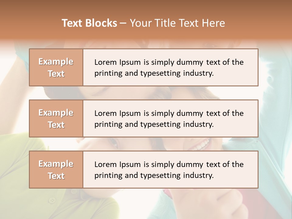 A Group Of Young Children Giving Thumbs Up PowerPoint Template