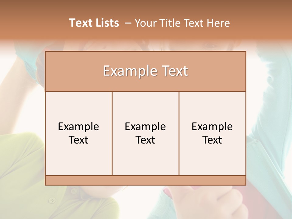 A Group Of Young Children Giving Thumbs Up PowerPoint Template