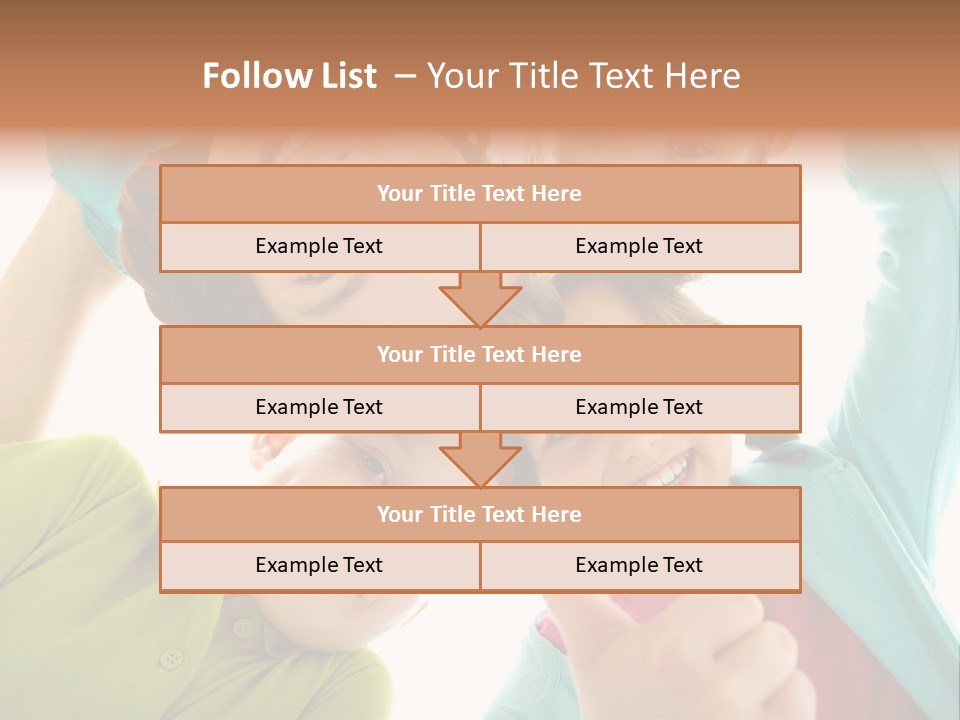 A Group Of Young Children Giving Thumbs Up PowerPoint Template