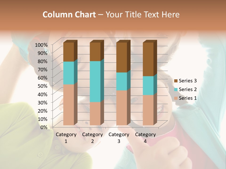 A Group Of Young Children Giving Thumbs Up PowerPoint Template