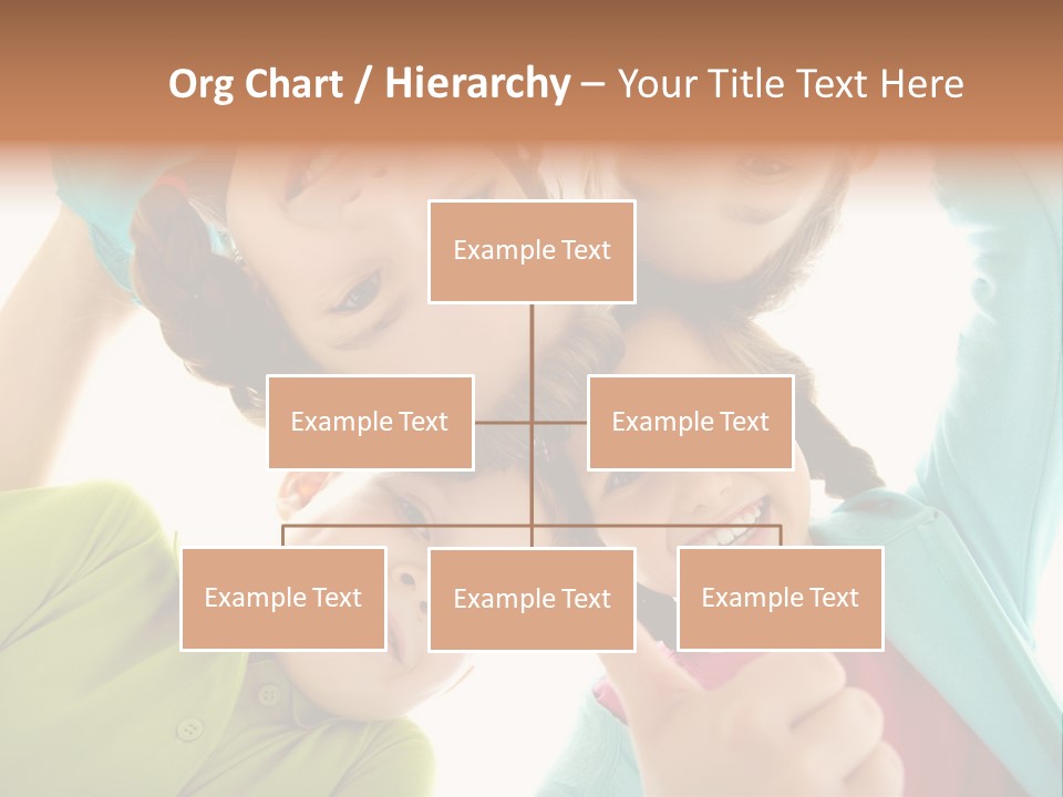 A Group Of Young Children Giving Thumbs Up PowerPoint Template