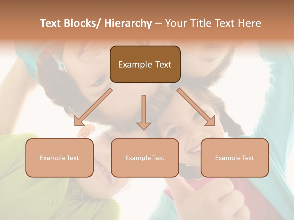 A Group Of Young Children Giving Thumbs Up PowerPoint Template