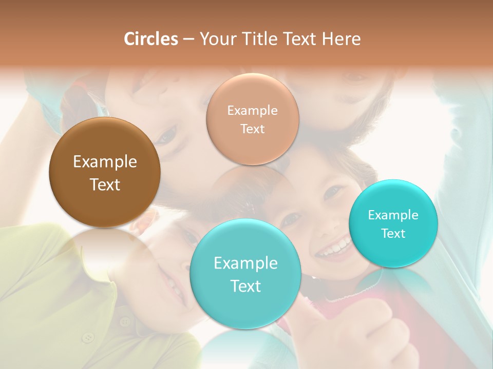 A Group Of Young Children Giving Thumbs Up PowerPoint Template