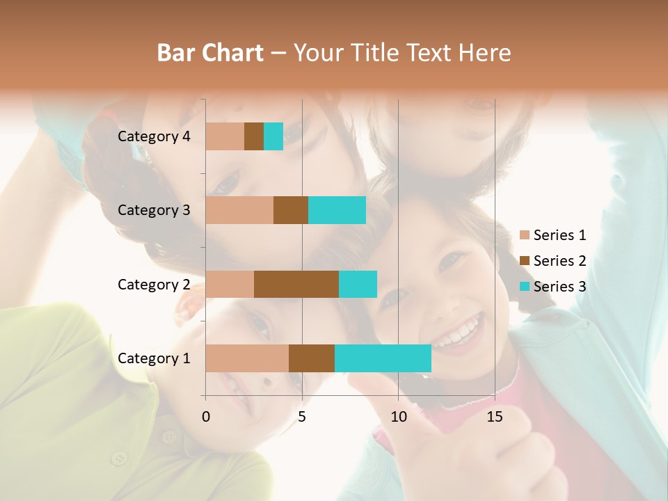 A Group Of Young Children Giving Thumbs Up PowerPoint Template