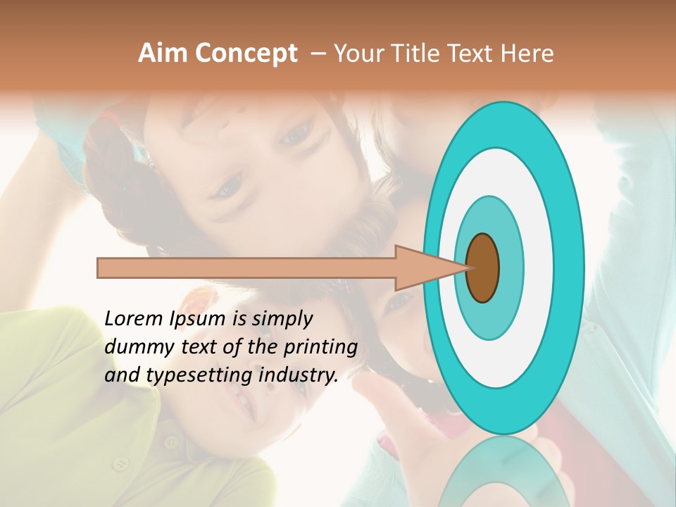 A Group Of Young Children Giving Thumbs Up PowerPoint Template