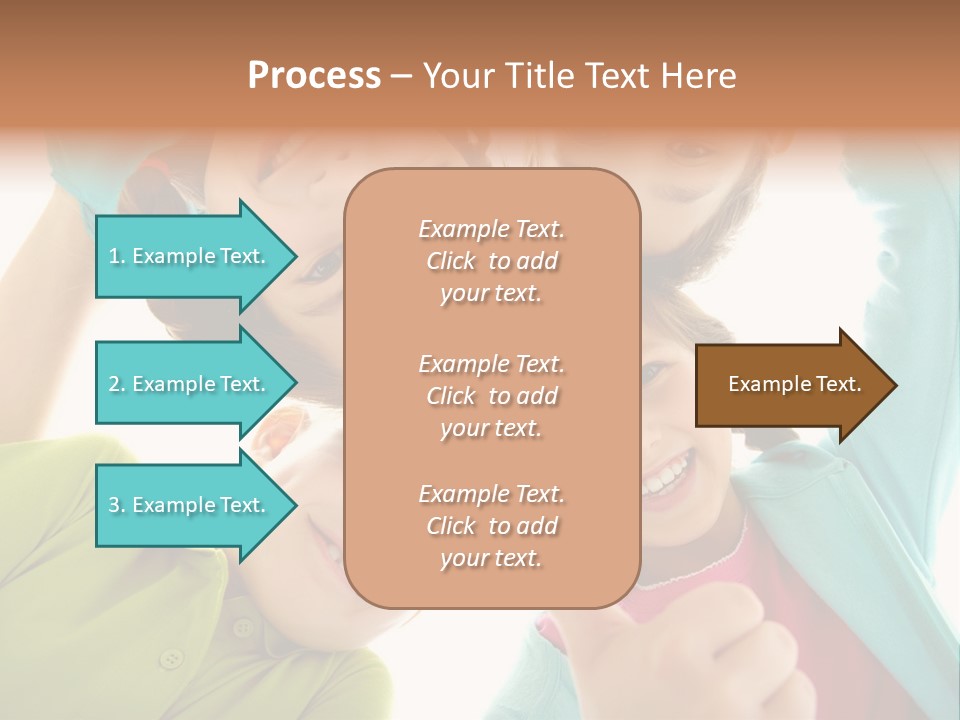 A Group Of Young Children Giving Thumbs Up PowerPoint Template