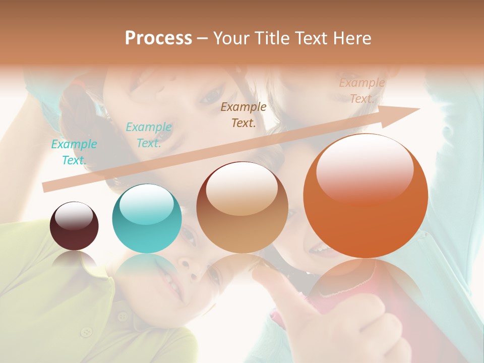 A Group Of Young Children Giving Thumbs Up PowerPoint Template
