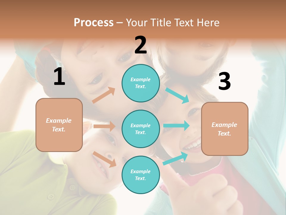 A Group Of Young Children Giving Thumbs Up PowerPoint Template