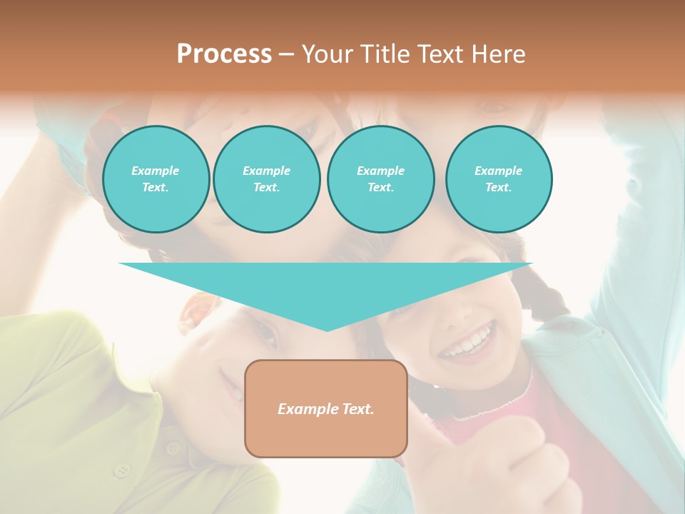 A Group Of Young Children Giving Thumbs Up PowerPoint Template