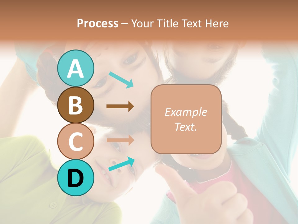 A Group Of Young Children Giving Thumbs Up PowerPoint Template