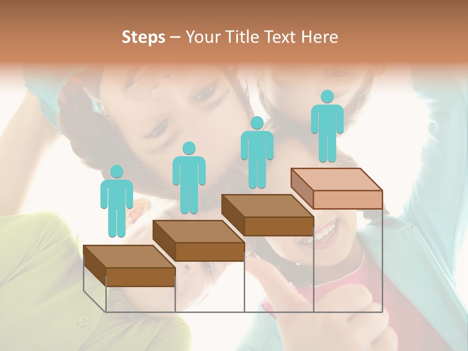 A Group Of Young Children Giving Thumbs Up PowerPoint Template