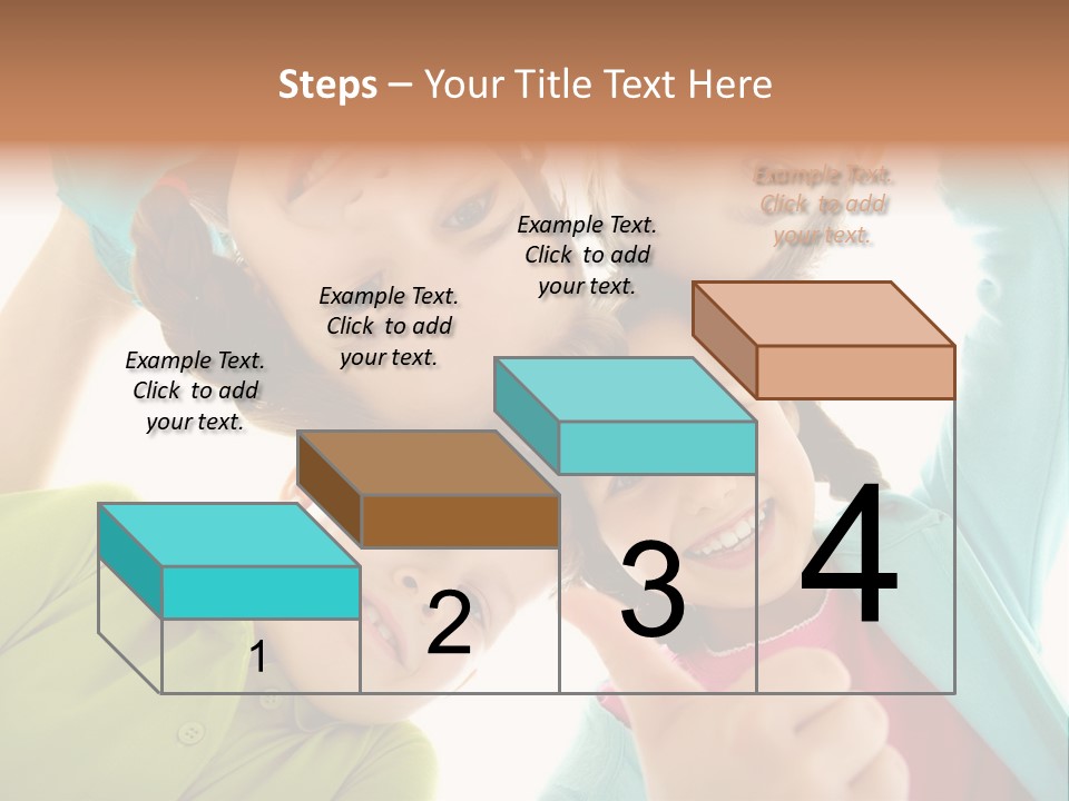 A Group Of Young Children Giving Thumbs Up PowerPoint Template