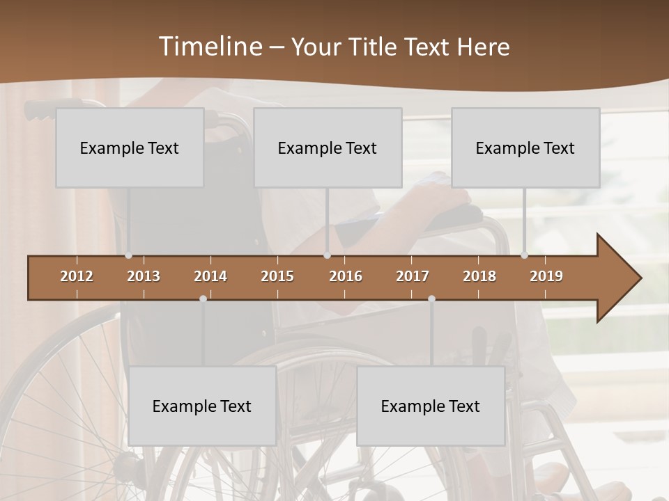 A Woman In A Wheelchair Looking Out A Window PowerPoint Template