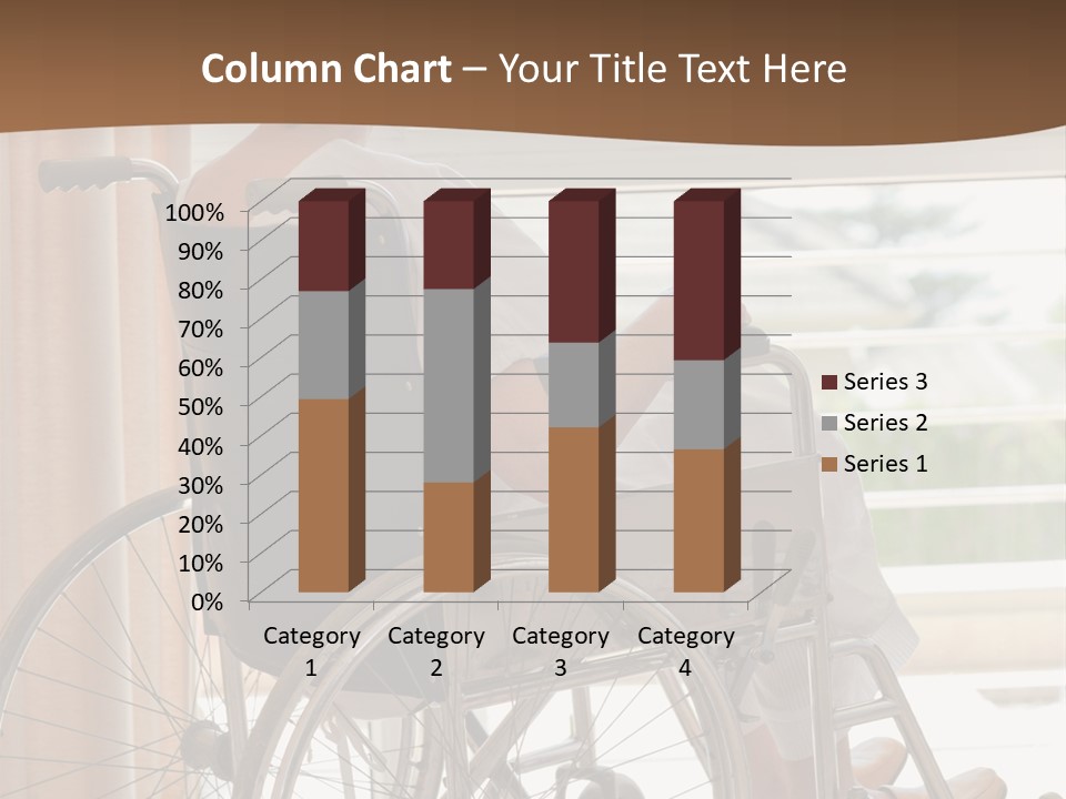 A Woman In A Wheelchair Looking Out A Window PowerPoint Template