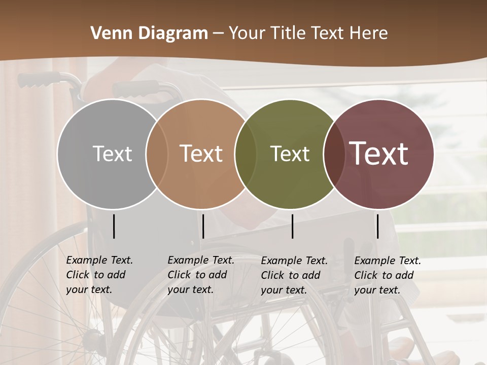 A Woman In A Wheelchair Looking Out A Window PowerPoint Template