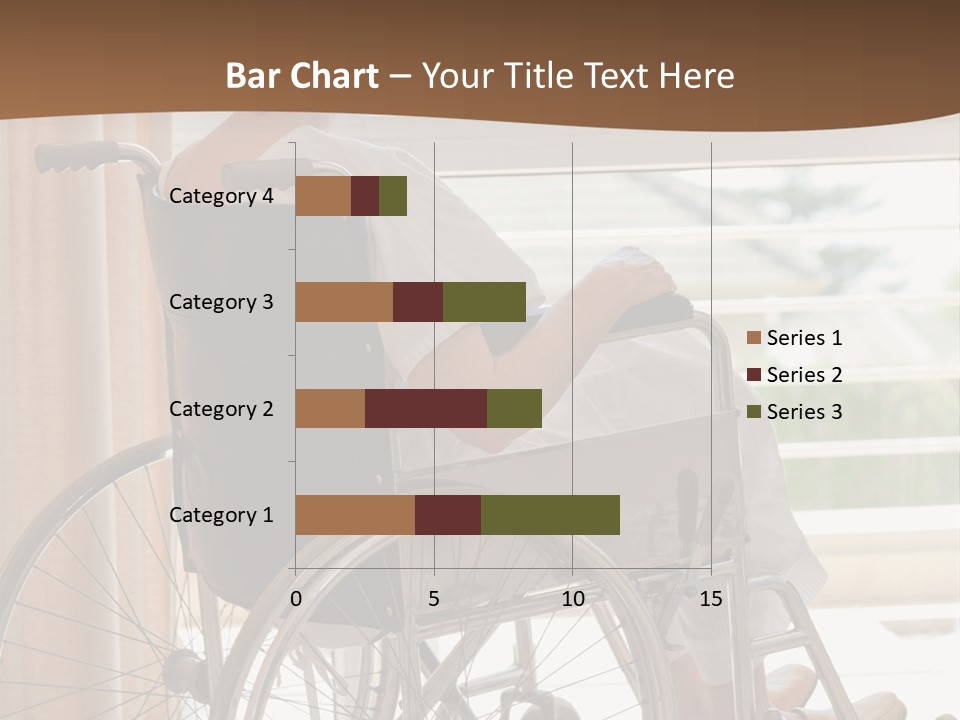 A Woman In A Wheelchair Looking Out A Window PowerPoint Template