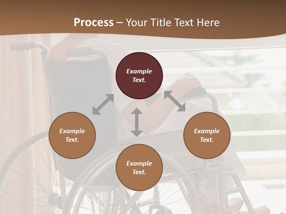 A Woman In A Wheelchair Looking Out A Window PowerPoint Template