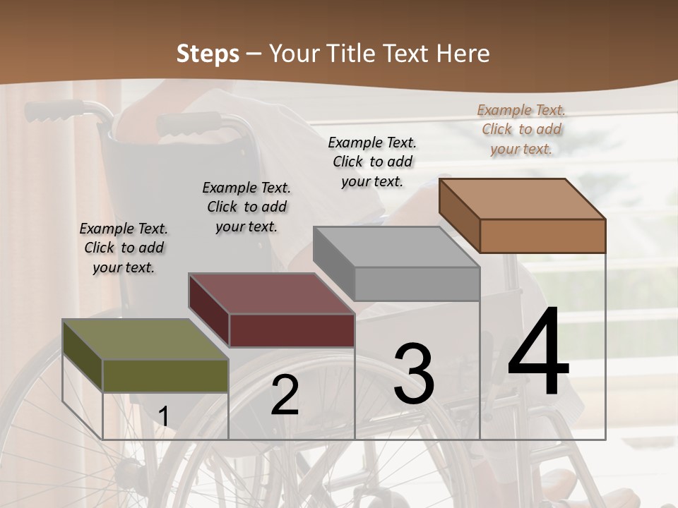 A Woman In A Wheelchair Looking Out A Window PowerPoint Template