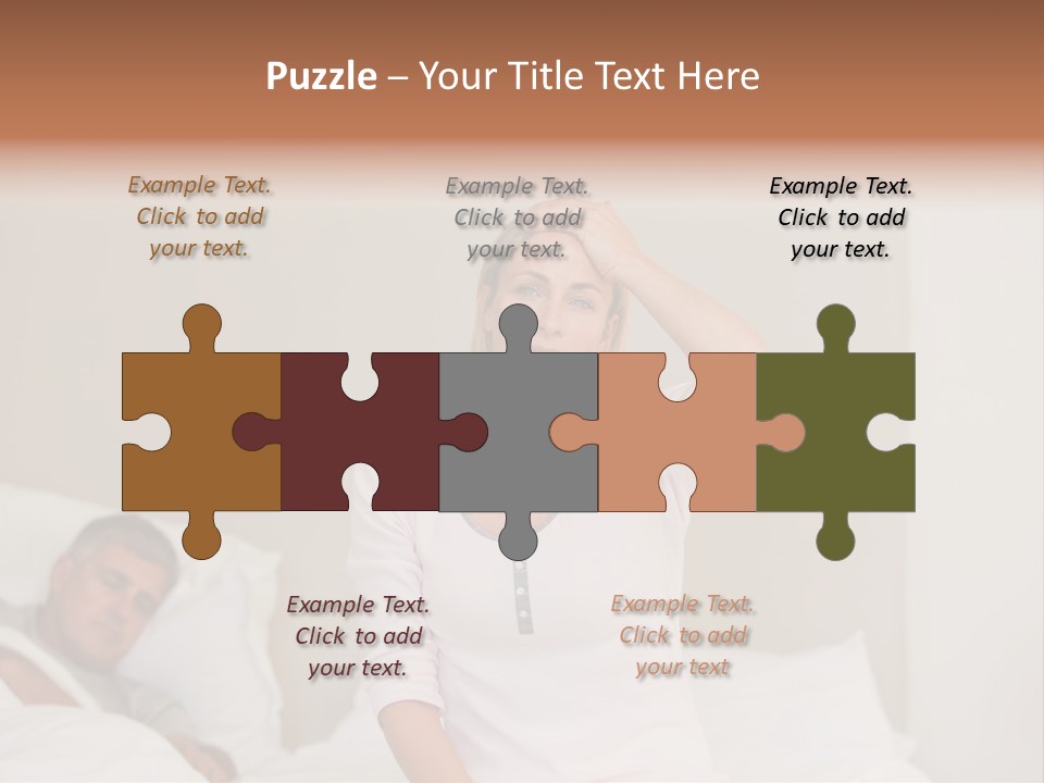 Love Couple Isolated PowerPoint Template