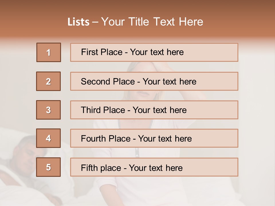 Love Couple Isolated PowerPoint Template