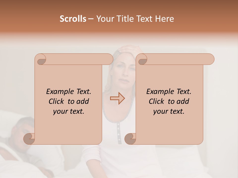 Love Couple Isolated PowerPoint Template