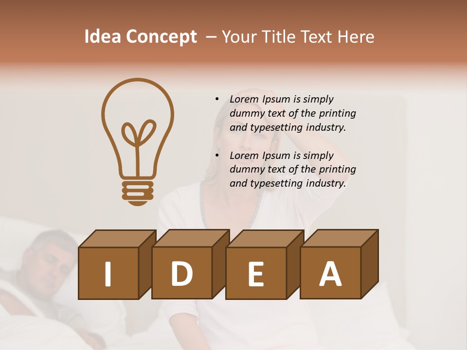 Love Couple Isolated PowerPoint Template