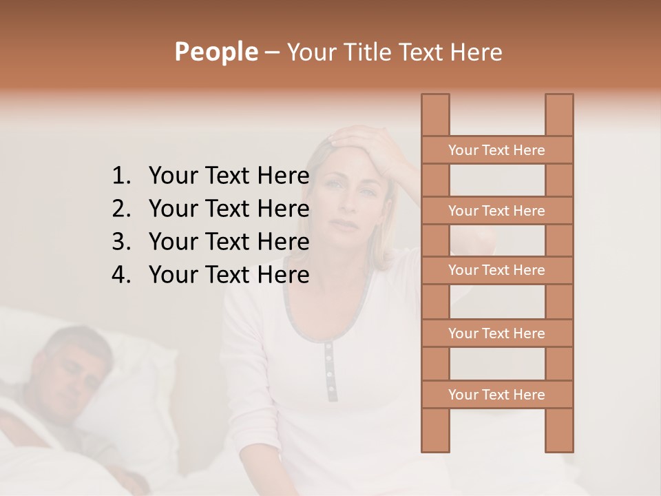 Love Couple Isolated PowerPoint Template