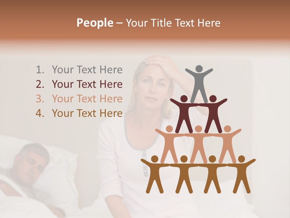 Love Couple Isolated PowerPoint Template