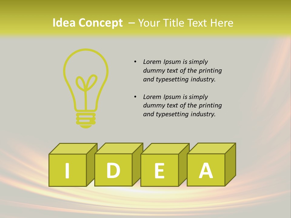 Vision Concept Idea PowerPoint Template