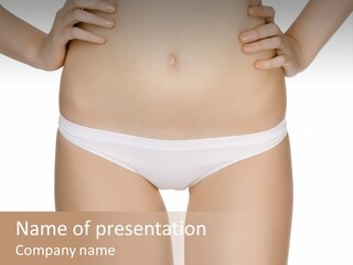 Ideal Young Girl PowerPoint Template