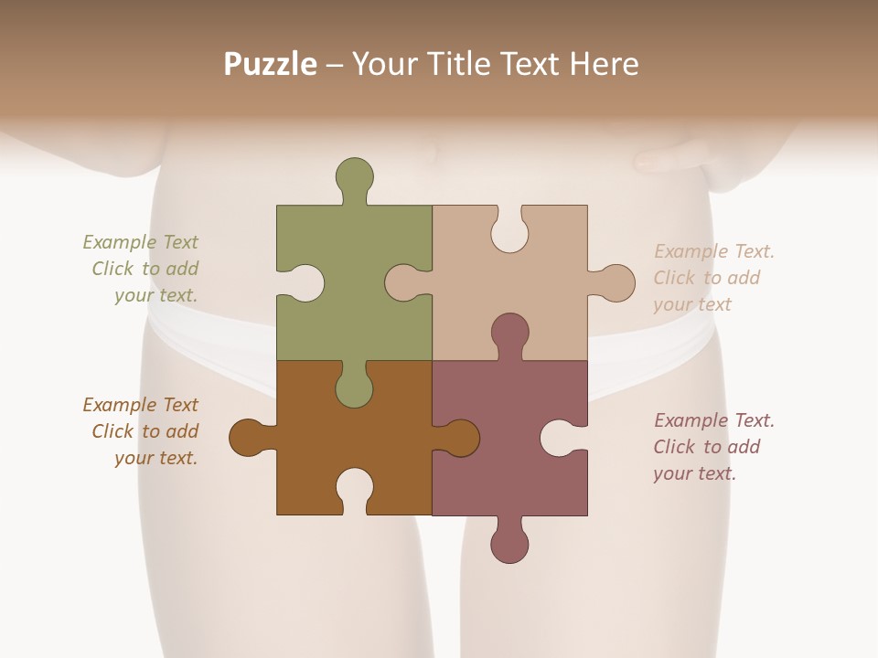 Ideal Young Girl PowerPoint Template