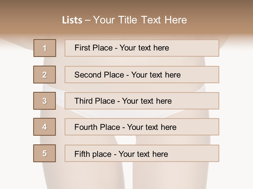 Ideal Young Girl PowerPoint Template