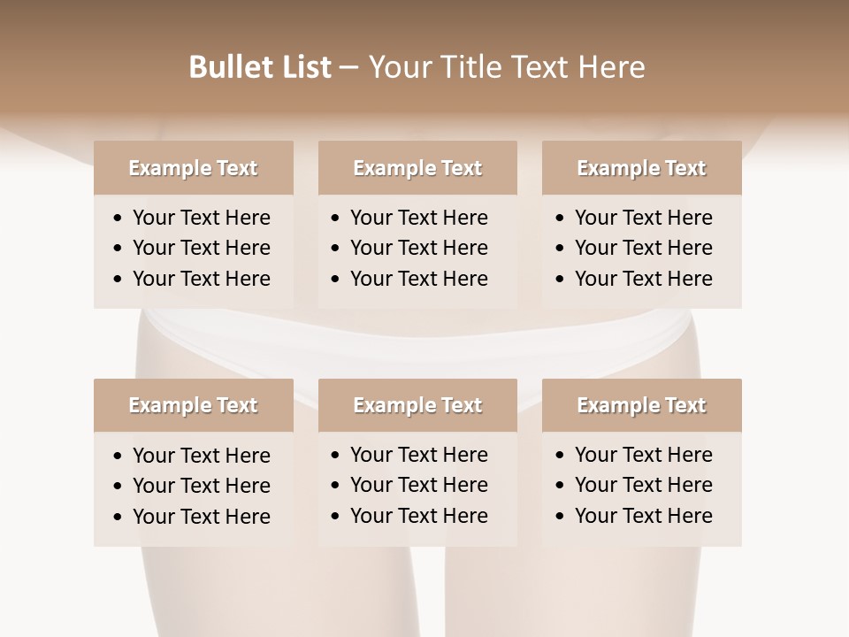 Ideal Young Girl PowerPoint Template