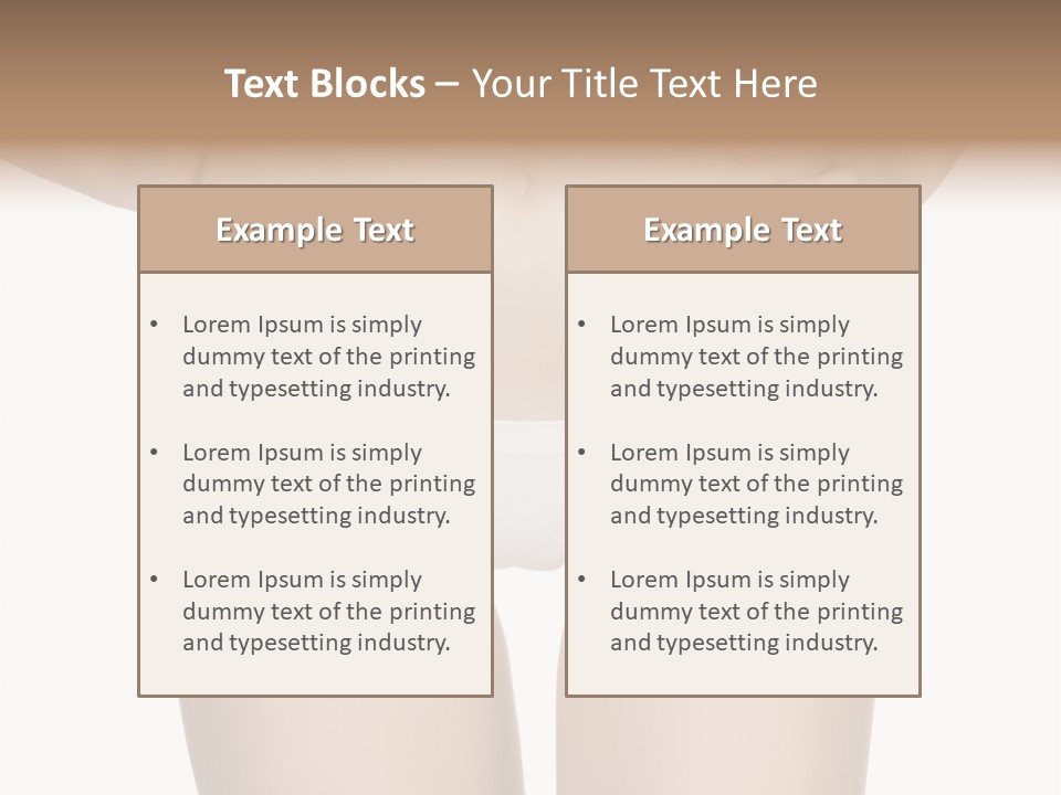 Ideal Young Girl PowerPoint Template