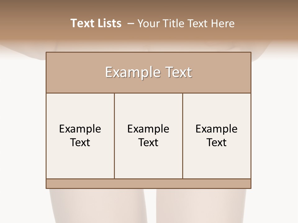 Ideal Young Girl PowerPoint Template