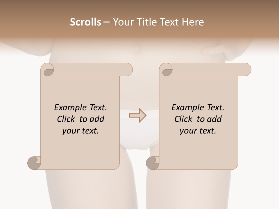 Ideal Young Girl PowerPoint Template