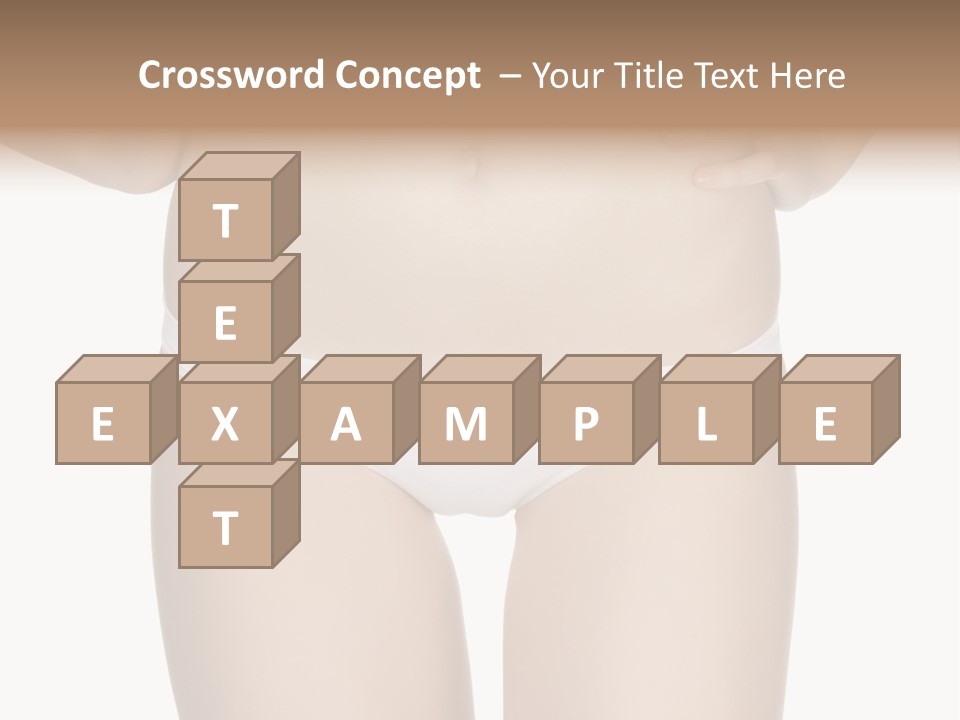 Ideal Young Girl PowerPoint Template