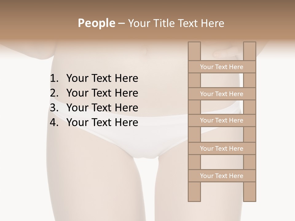 Ideal Young Girl PowerPoint Template