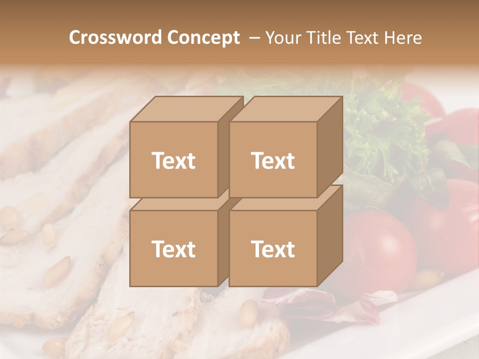 Slice Appetizer Beef PowerPoint Template