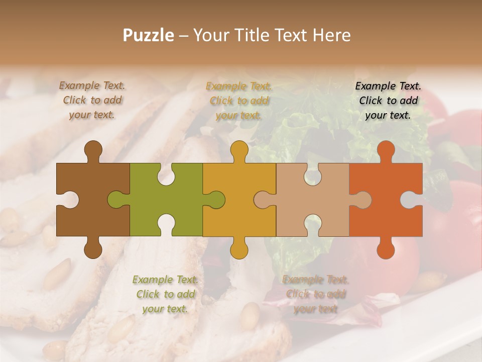 Slice Appetizer Beef PowerPoint Template