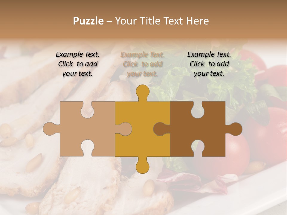 Slice Appetizer Beef PowerPoint Template