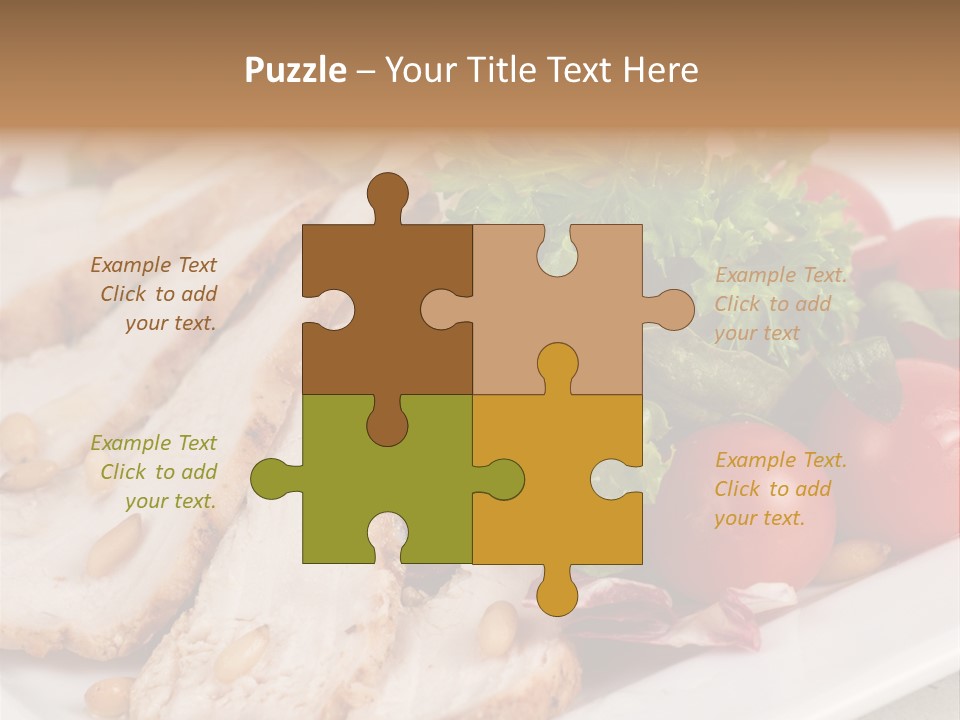 Slice Appetizer Beef PowerPoint Template