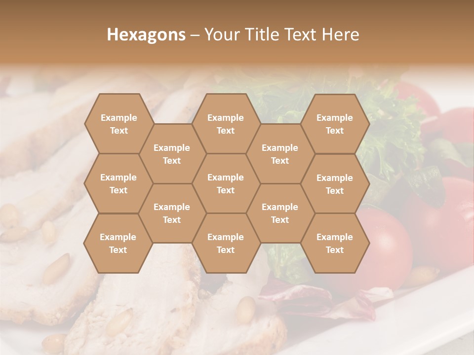 Slice Appetizer Beef PowerPoint Template