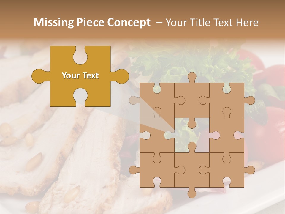 Slice Appetizer Beef PowerPoint Template