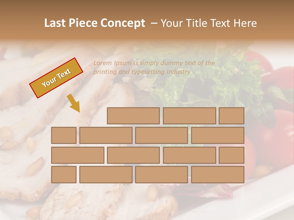 Slice Appetizer Beef PowerPoint Template