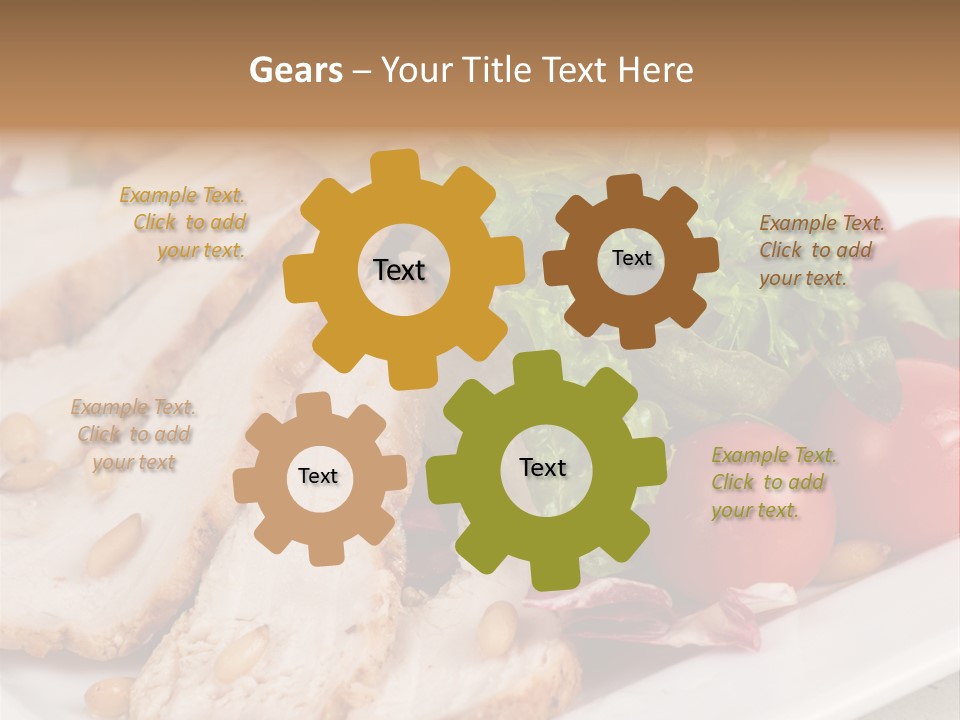 Slice Appetizer Beef PowerPoint Template