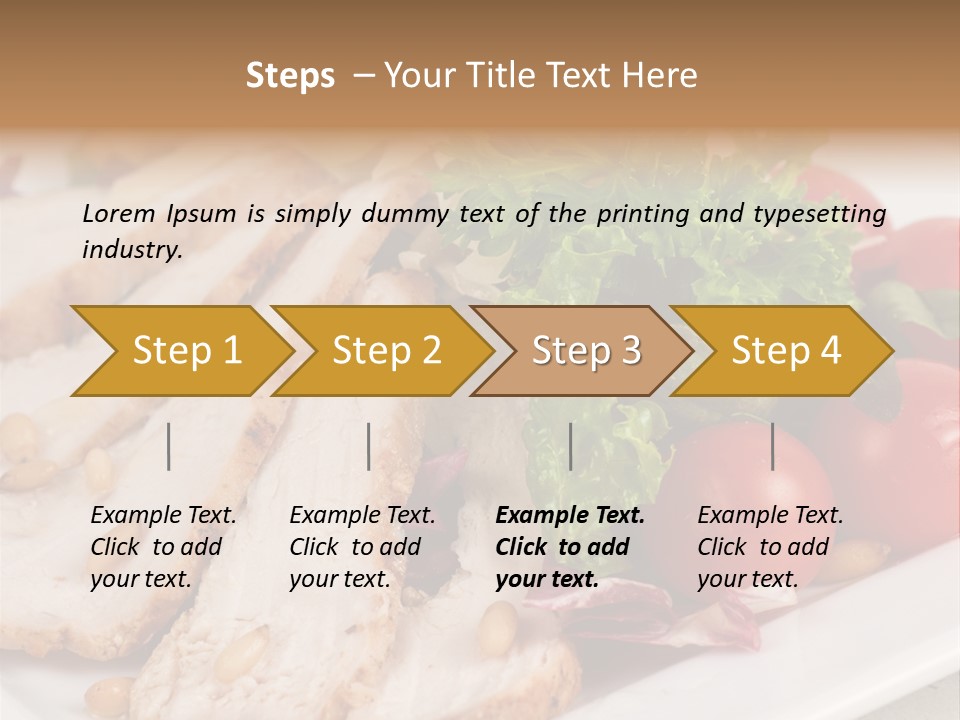 Slice Appetizer Beef PowerPoint Template